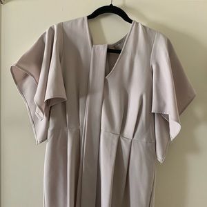 ASOS grey dress with sash.